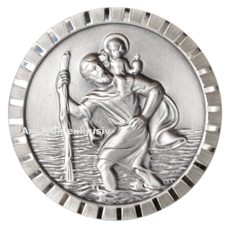 Richter Heiliger St. Christophorus Medaille Emblem Plakette 4,5 cm HR Art. 183 von Richter
