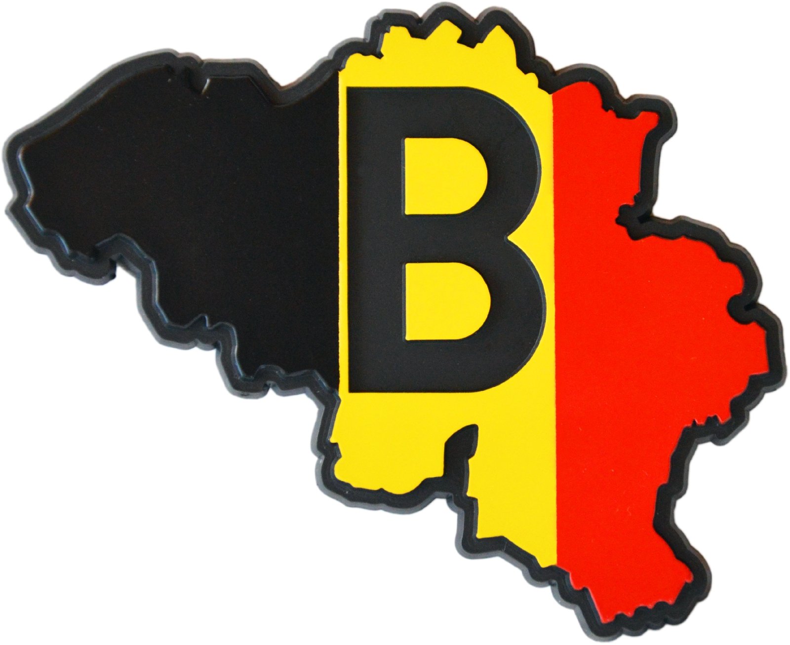 Richter Auto Relief Schild 3D Aufkleber Belgien B Belgium Landkarte HR Art. 15077 von Richter