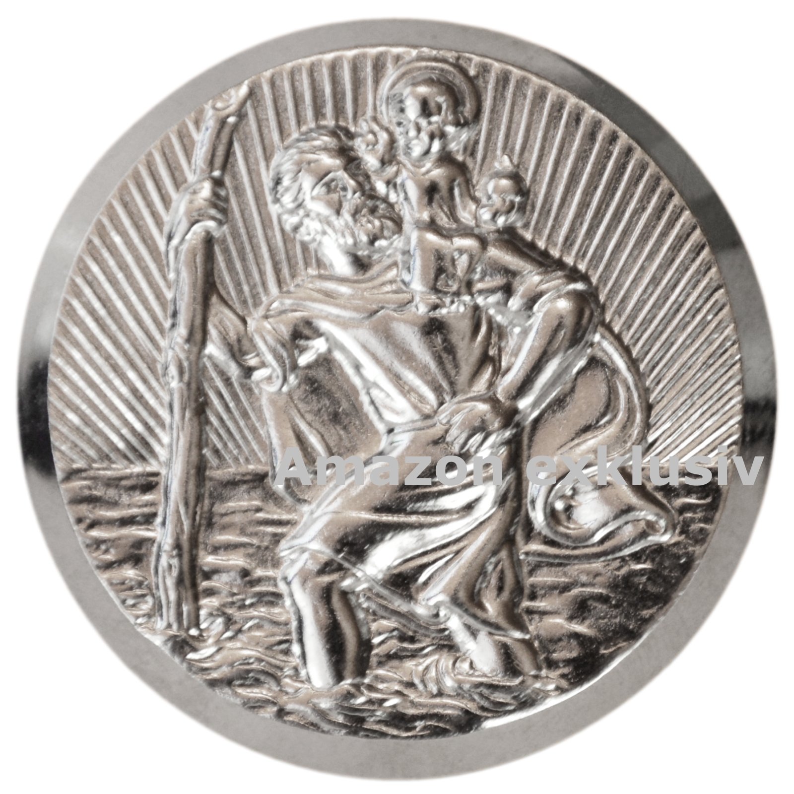 Richter Heiliger Sankt Christophorus Medaille Emblem Plakette 42 mm selbstklebend Richter Heiliger Sankt Christophorus Medaille Emblem Plakette 42 mm selbstklebend von Richter