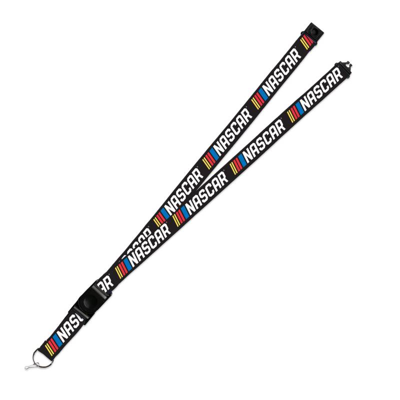 Rico Industries NASCAR Auto Racing Logo Schwarz 45,7 x 2,5 cm Premium Unisex Erwachsene Sicherheit Breakaway Lanyard von Rico Industries