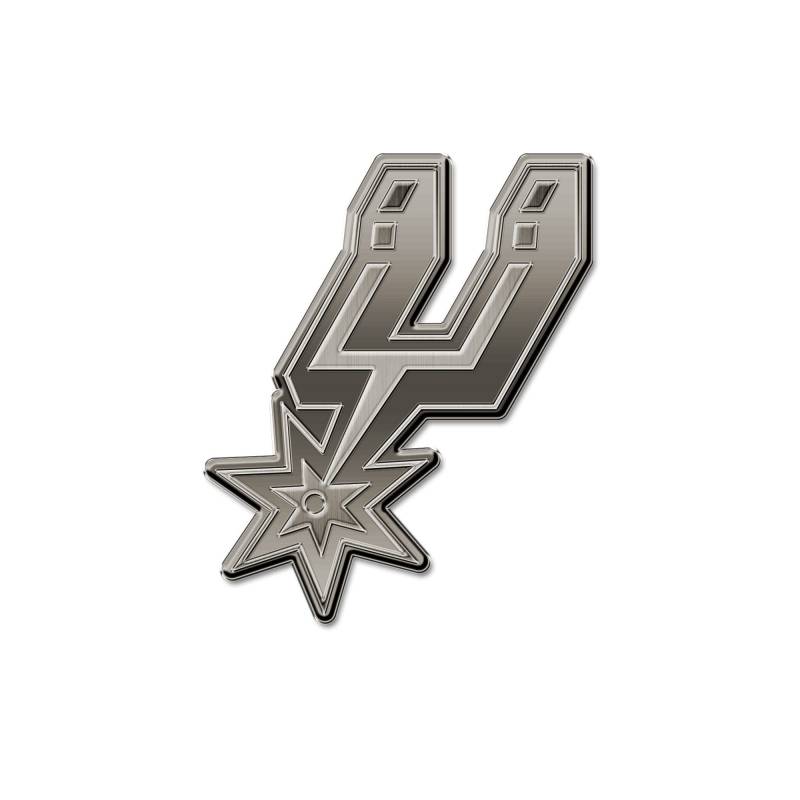 Rico Industries NBA San Antonio Spurs Antik Auto Emblem Antik Nickel Auto Emblem für Auto LKW SUV von Rico Industries