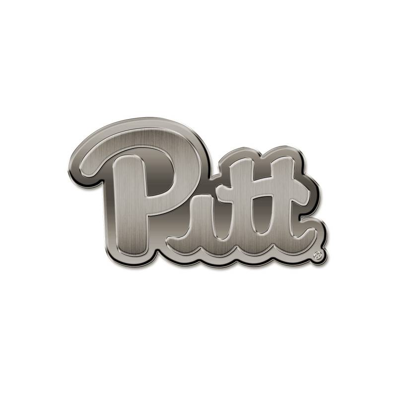Rico Industries NCAA Pitt Panthers Antik Auto Emblem Antik Nickel Auto Emblem für Auto/LKW/SUV von Rico Industries