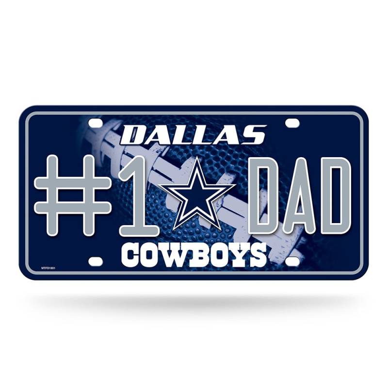 Rico Industries NFL Dallas Cowboys #1 DAD Metallanhänger (#1 Fan) #1 Fan Metall Auto Tag 21,6 x 27,9 cm – ideal für LKW/Auto/SUV von Rico Industries