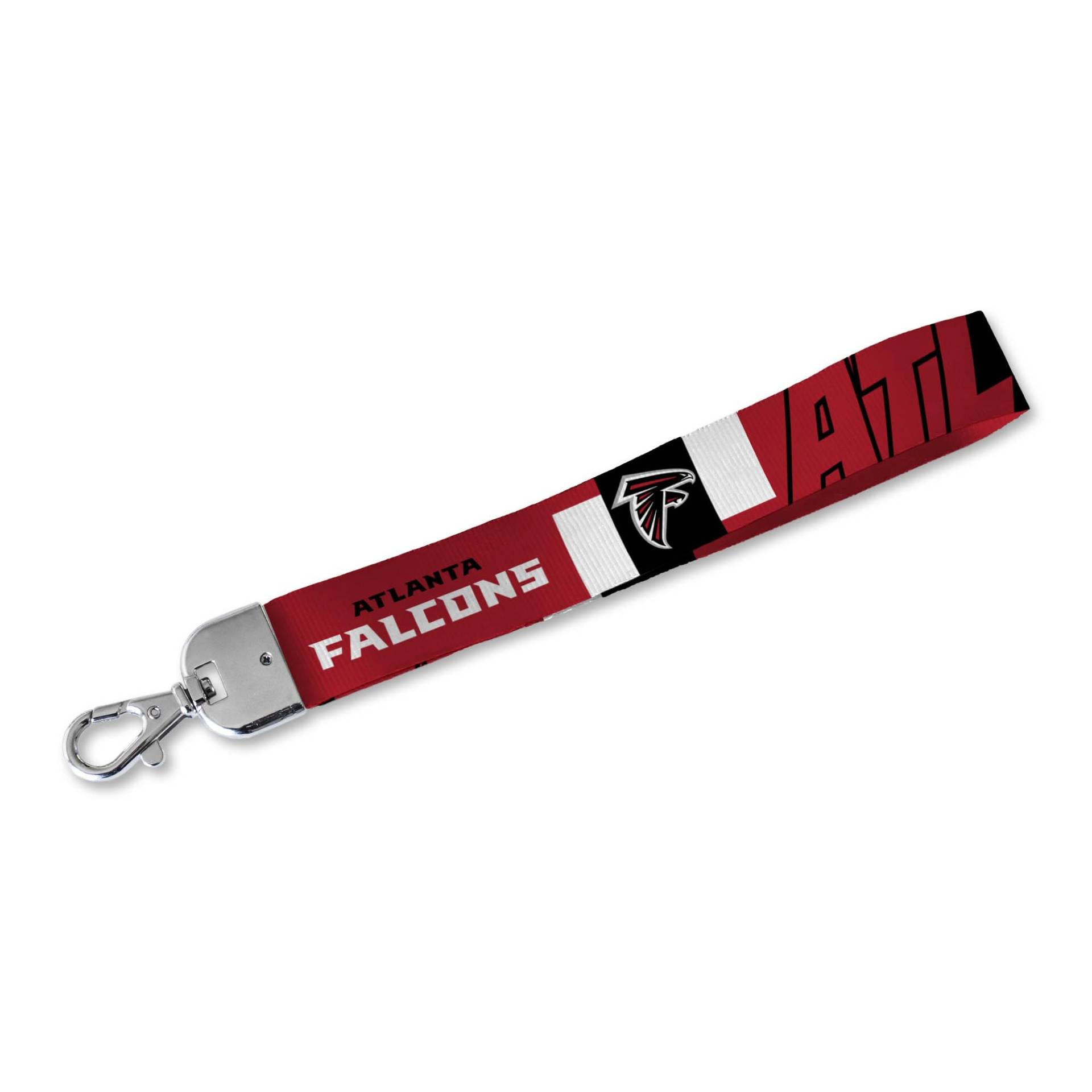 Rico Industries NFL Football Atlanta Falcons Handgelenk-Schlüsselband, niedlicher Handgelenkriemen, Schlüsselanhängerhalter für Damen und Herren, Autoschlüssel, Ausweise, Karten, Geldbörse, Telefon, von Rico Industries