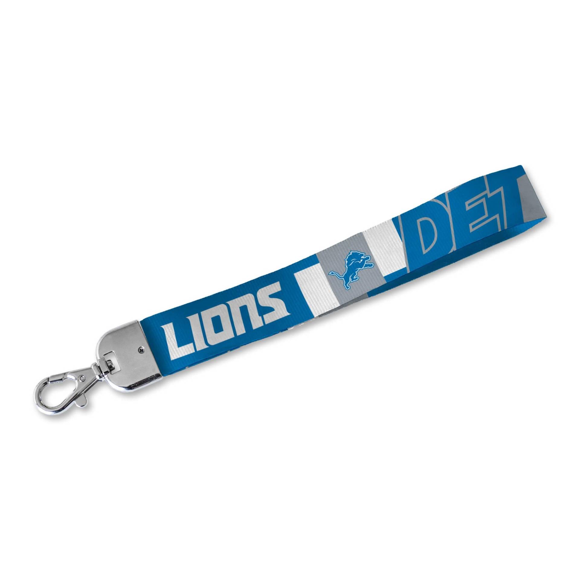 Rico Industries NFL Football Detroit Lions Handgelenk-Schlüsselband, niedlicher Handgelenkriemen, Schlüsselanhängerhalter für Damen und Herren, Autoschlüssel, Ausweise, Karten, Geldbörse, Telefon, von Rico Industries