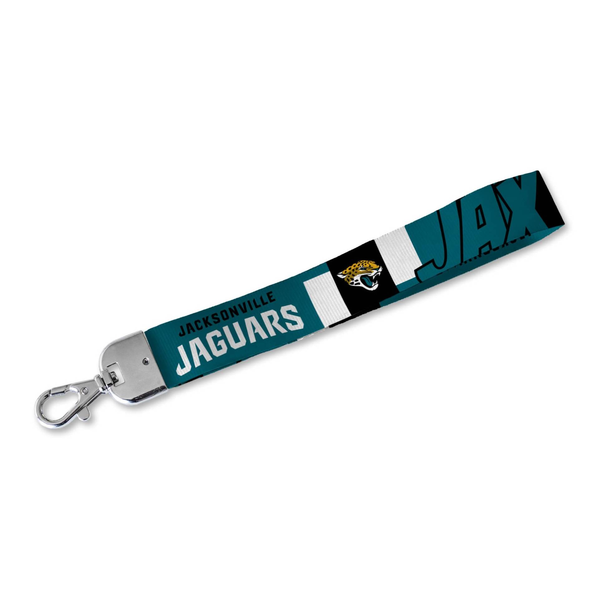 Rico Industries NFL Football Jacksonville Jaguars Handgelenk-Schlüsselband, niedlicher Handgelenkriemen, Schlüsselanhängerhalter für Damen und Herren, Autoschlüssel, Ausweise, Karten, Geldbörse, von Rico Industries