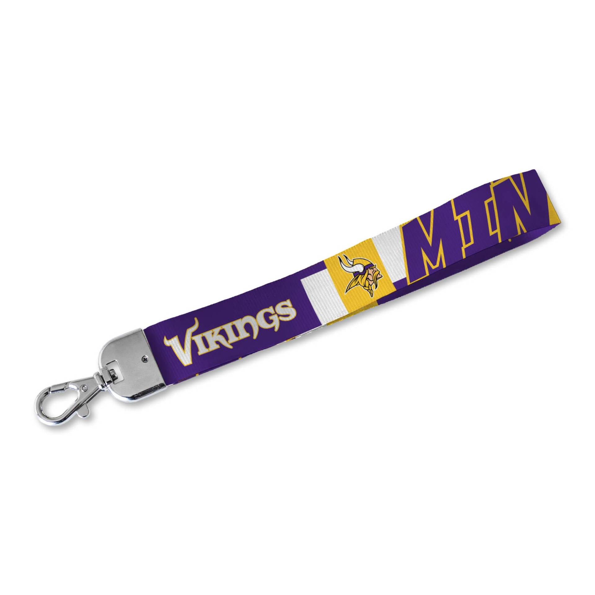 Rico Industries NFL Football Minnesota Vikings Standard-Handgelenk-Schlüsselband, niedlicher Handgelenkriemen, Schlüsselanhänger für Damen und Herren, Autoschlüssel, Ausweise, Karte, Geldbörse Rico Industries NFL Football Minnesota Vikings Standard-Handgelenk-Schlüsselband, niedlicher Handgelenkriemen, Schlüsselanhänger für Damen und Herren, Autoschlüssel, Ausweise, Karte, Geldbörse von Rico Industries
