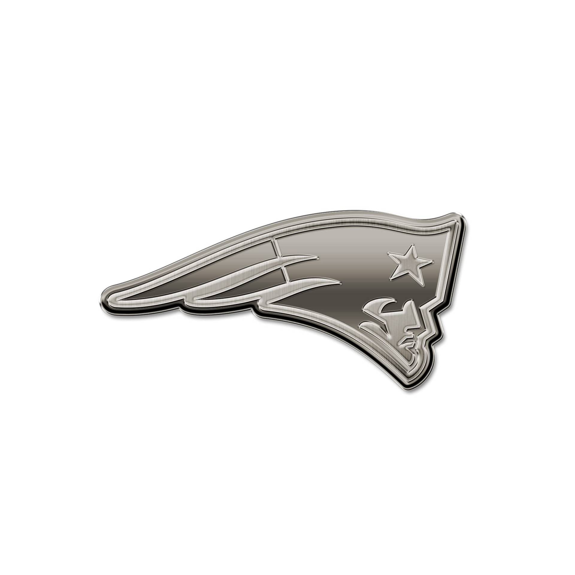 Rico Industries NFL New England Patriots Antik Auto Emblem Antik Nickel Auto Emblem für Auto LKW SUV von Rico Industries