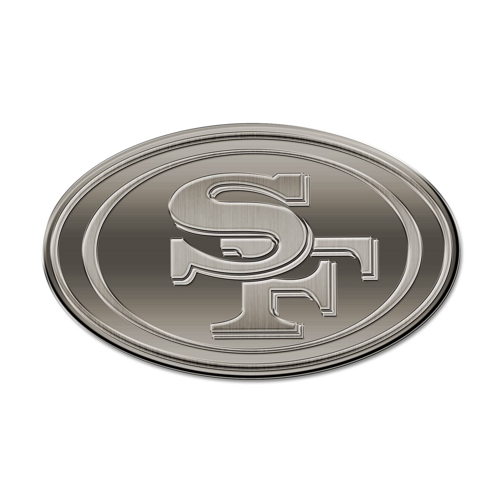 Rico Industries NFL San Francisco 49ers Antik Nickel Auto Emblem für Auto/Lkw/SUV von Rico Industries