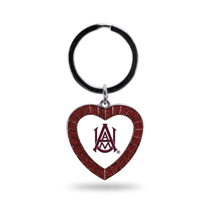 Rico Industries Unisex-Erwachsene Rhinestone Heart Colored Keychain Schlüsselanhänger in Herzform mit Strasssteinen, kastanienbraun, 3-inches in Length von Rico Industries