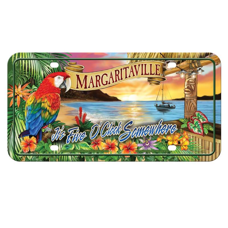 Rico Margaritaville 5 Uhr Sonnenuntergang Metall Auto Tag von Rico Industries