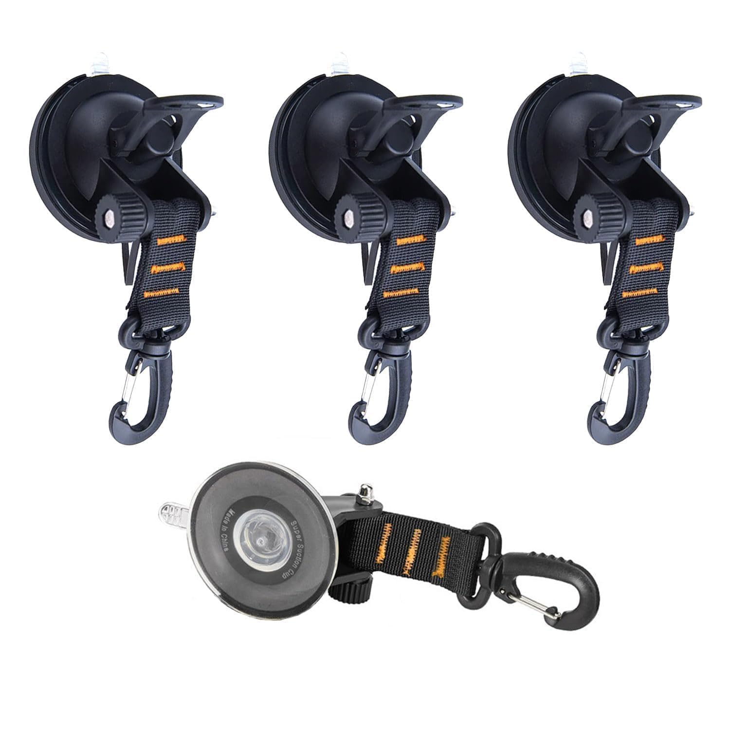 Ricofot Haken mit Saugnapf, 4 Stücke Saugnapf Haken, Schwarz Saugnapf, Multifunktion Saugnapf Haken Extra Stark, Wiederverwendbar Saugnäpfe Geeignet für Camping Wohnmobil Zuhause Werkstatt Vorzelt Ricofot Haken mit Saugnapf, 4 Stücke Saugnapf Haken, Schwarz Saugnapf, Multifunktion Saugnapf Haken Extra Stark, Wiederverwendbar Saugnäpfe Geeignet für Camping Wohnmobil Zuhause Werkstatt Vorzelt von Ricofot