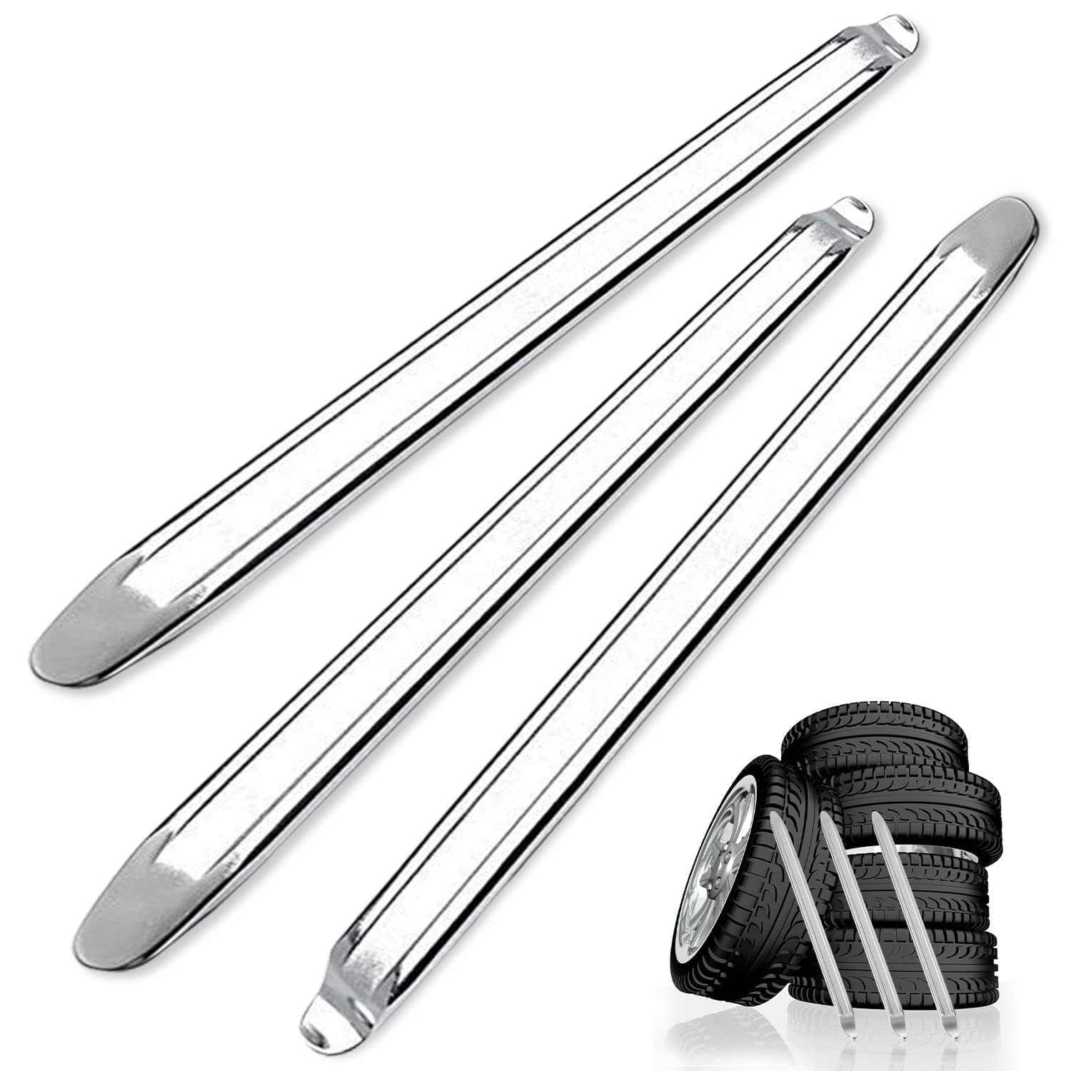 Ricofot Reifenheber, 3 Stücke Montiereisen, 30 x 2 cm Montierhebel Kann für Eine Lange Zeit Verwendet Werden, Reifenmontierhebel Geeignet für Roller Fahrräder Motorräder Autos und Elektrofahrzeuge Ricofot Reifenheber, 3 Stücke Montiereisen, 30 x 2 cm Montierhebel Kann für Eine Lange Zeit Verwendet Werden, Reifenmontierhebel Geeignet für Roller Fahrräder Motorräder Autos und Elektrofahrzeuge von Ricofot