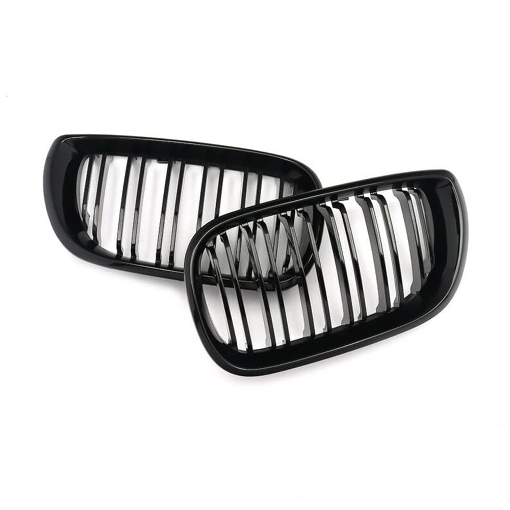 Ricoy Schwarz Glänzend Doppelsteg Niere vordere Stoßstange Kühlergrill Für E46 3 Series 4 DOOR 4D 2002-2005 LCI Facelift Ricoy Schwarz Glänzend Doppelsteg Niere vordere Stoßstange Kühlergrill Für E46 3 Series 4 DOOR 4D 2002-2005 LCI Facelift von Ricoy