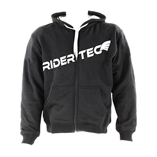 Rider-Tec sweatshirt- rt-0600-bw, schwarz/weiß, Größe XL von Rider-Tec