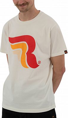 Riding Culture RC5003 Logo, T-Shirt - Weiß/Rot/Orange - XXL von Riding Culture