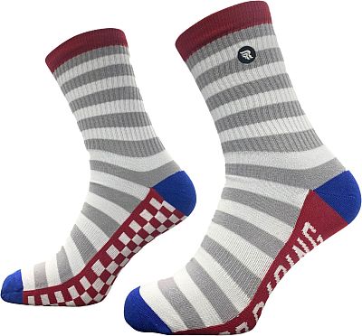 Riding Culture Racing LT, Socken Unisex - Weiß/Grau/Rot/Blau - 44-47 EU von Riding Culture