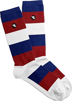 Riding Culture Stripes, Socken Unisex - Rot/Blau/Weiß - 36-39 EU von Riding Culture