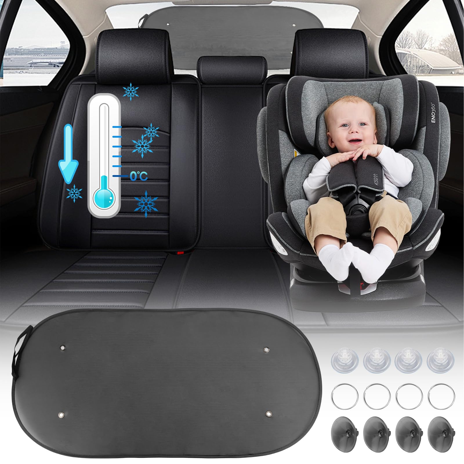 Rierousy Sonnenschutz Auto Heckscheibe 50X100 cm Sonnenschutz Auto Baby mit 4 Saugnäpfen Auto Sonnenblende für Heckscheibe Universelle Mesh-Heckscheibenblende Auto Fenster Sonnenschut Rierousy Sonnenschutz Auto Heckscheibe 50X100 cm Sonnenschutz Auto Baby mit 4 Saugnäpfen Auto Sonnenblende für Heckscheibe Universelle Mesh-Heckscheibenblende Auto Fenster Sonnenschut von Rierousy
