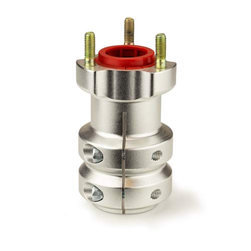 Righetti Kart-Radstern hinten - Silber, 40 mm Achse, 115 mm, Sechskant, Edelstahl, Grade 8, Linksgewinde M8, 1.25 mm Pitch, 58 mm Lochkreis, 3 Stehbolzen von Righetti