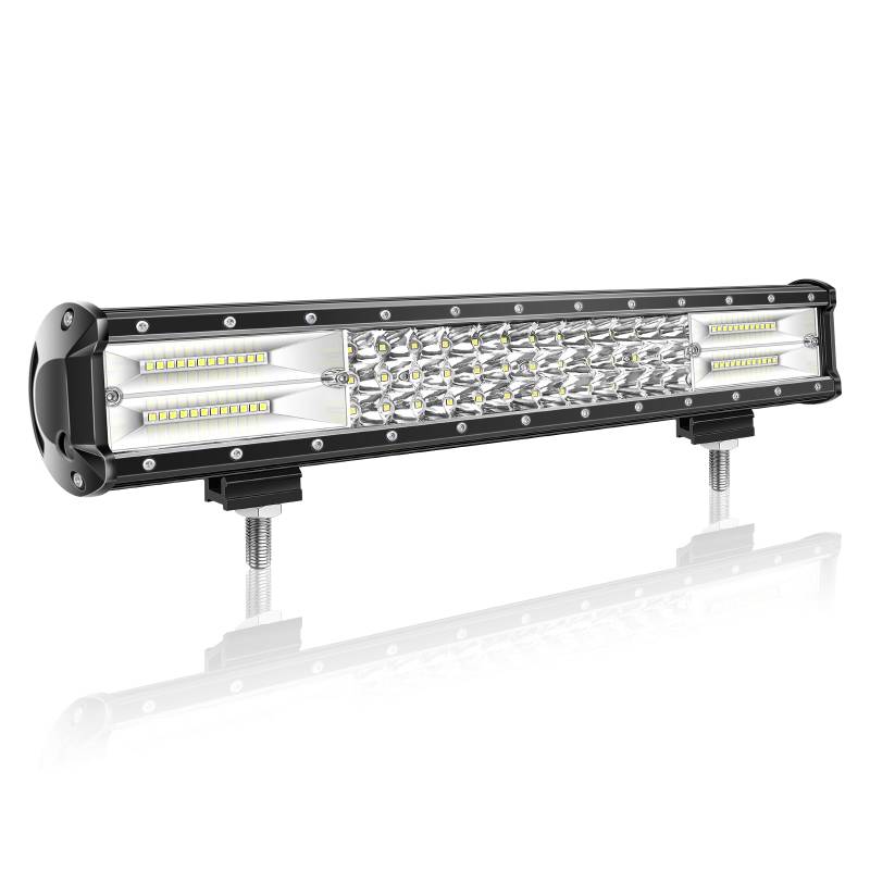 LED Arbeitsscheinwerfer Bar Willpower 18inch 252W Zusatzscheinwerfer 12V IP67 Wasserdicht Flutlicht Spotlight Combo LED Scheinwerfer Arbeitslicht Offroad Auto SUV UTV ATV von Willpower