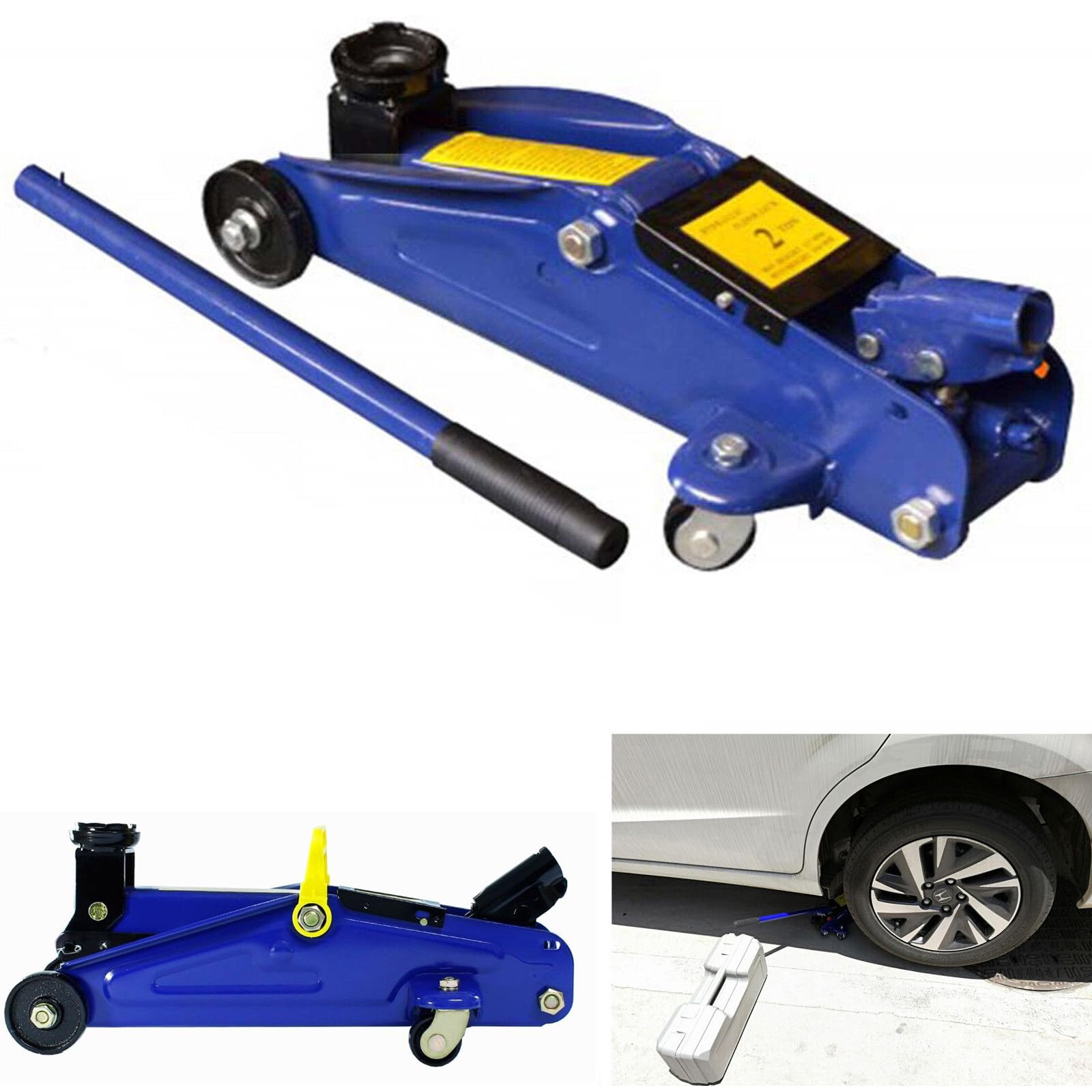 2T Profi Wagenheber Hydraulisch Rangierwagenheber mit Tragetasche, für Auto Van Garage Lifting 2T Profi Wagenheber Hydraulisch Rangierwagenheber mit Tragetasche, für Auto Van Garage Lifting von Rigogo