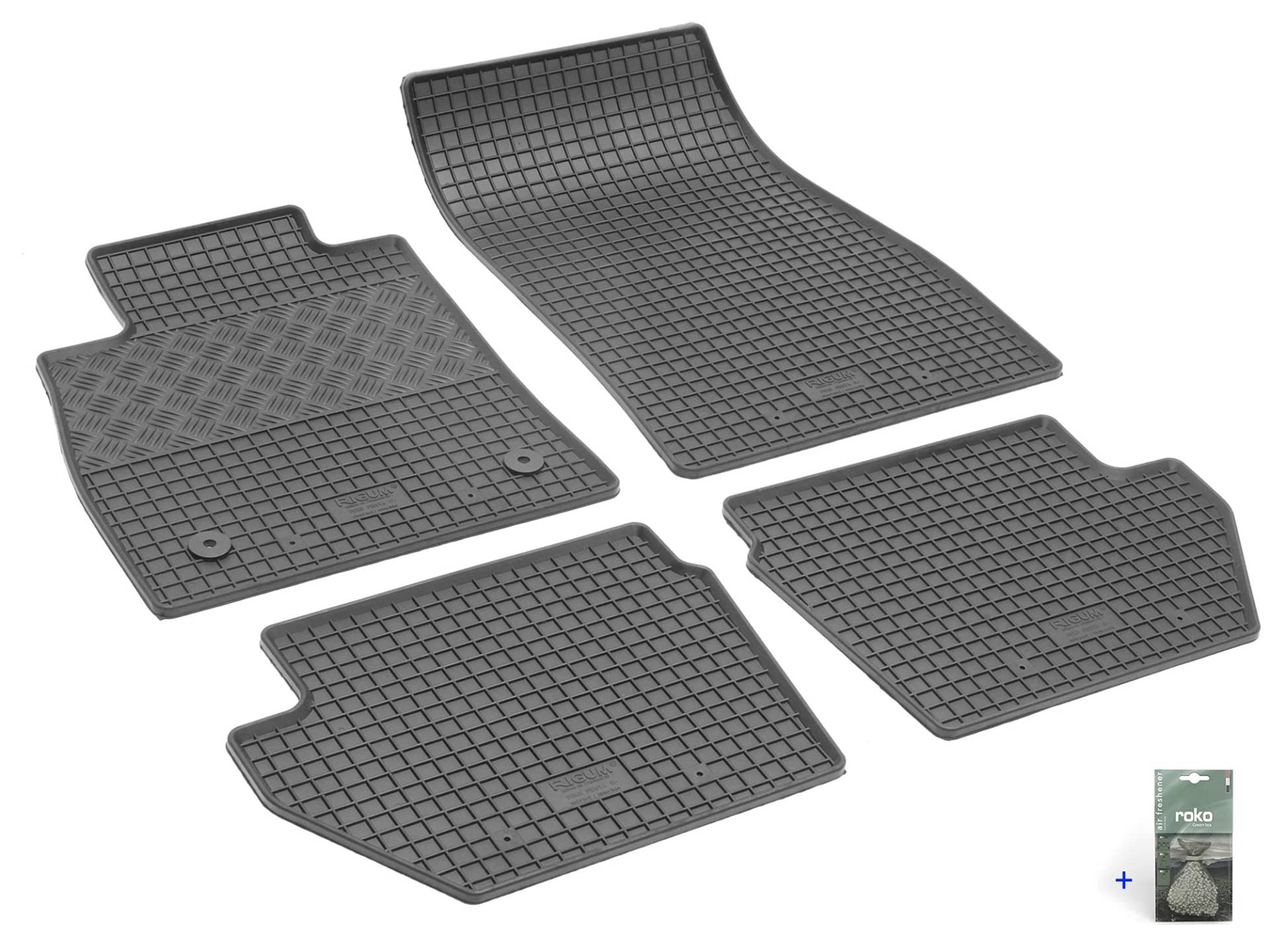 Auto Fußmatten Gummimatten Rigum geeignet für Ford Fiesta Mk8 ab 2017 Passgenau + Auto Duft/BesteKauf von Rigum