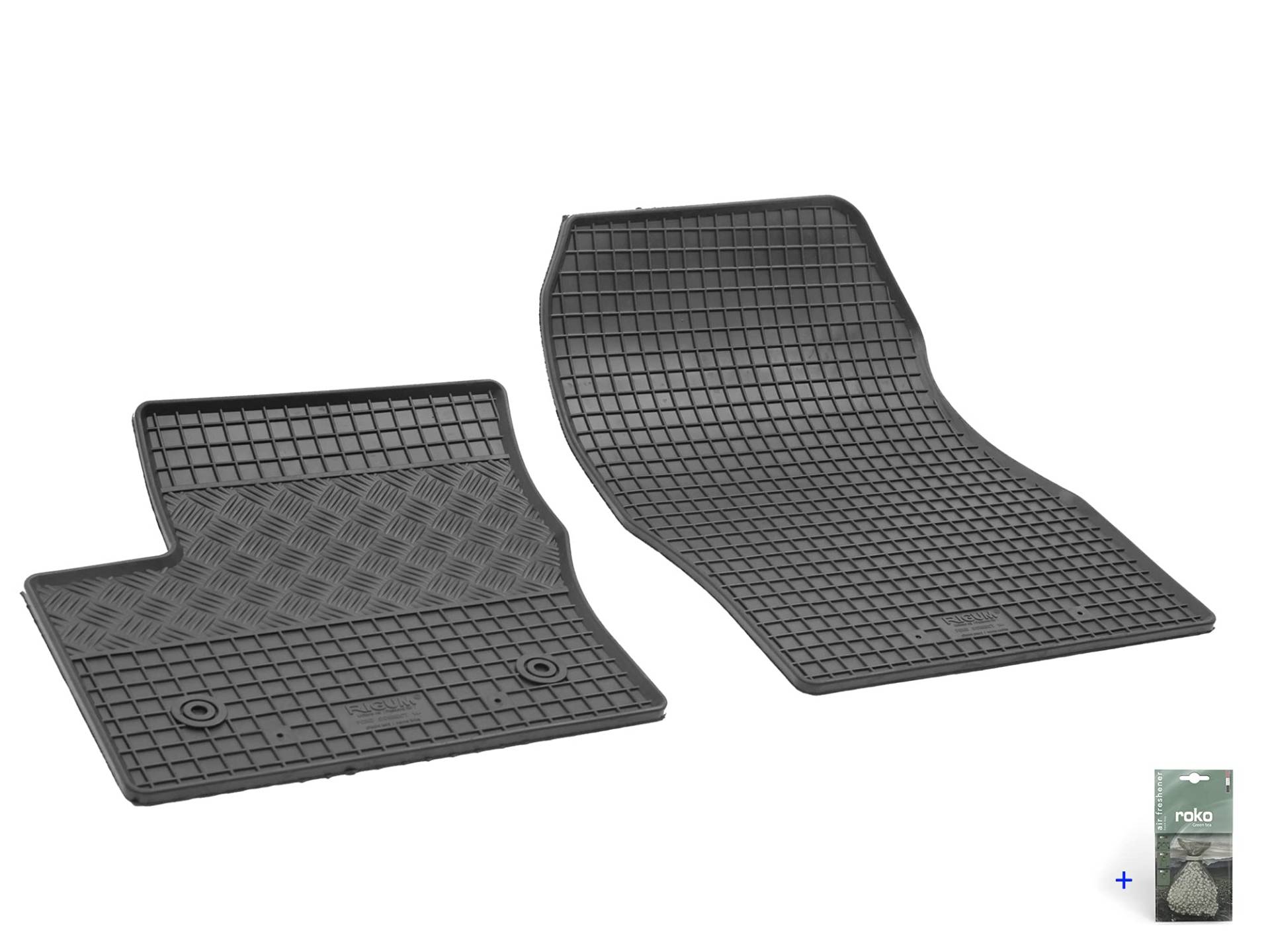 Auto Fußmatten Gummimatten Rigum geeignet für Ford Transit/Tourneo Connect 2-Sitzer ab 2018 Passgenau + Auto Duft/BesteKauf von Rigum