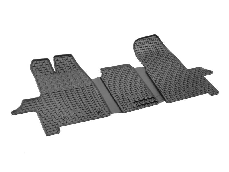 Auto Fußmatten Gummimatten Rigum geeignet für Ford Transit/Tourneo Custom 3-Sitzer 2012-2018 Passgenau + Auto Duft/BesteKauf von Rigum