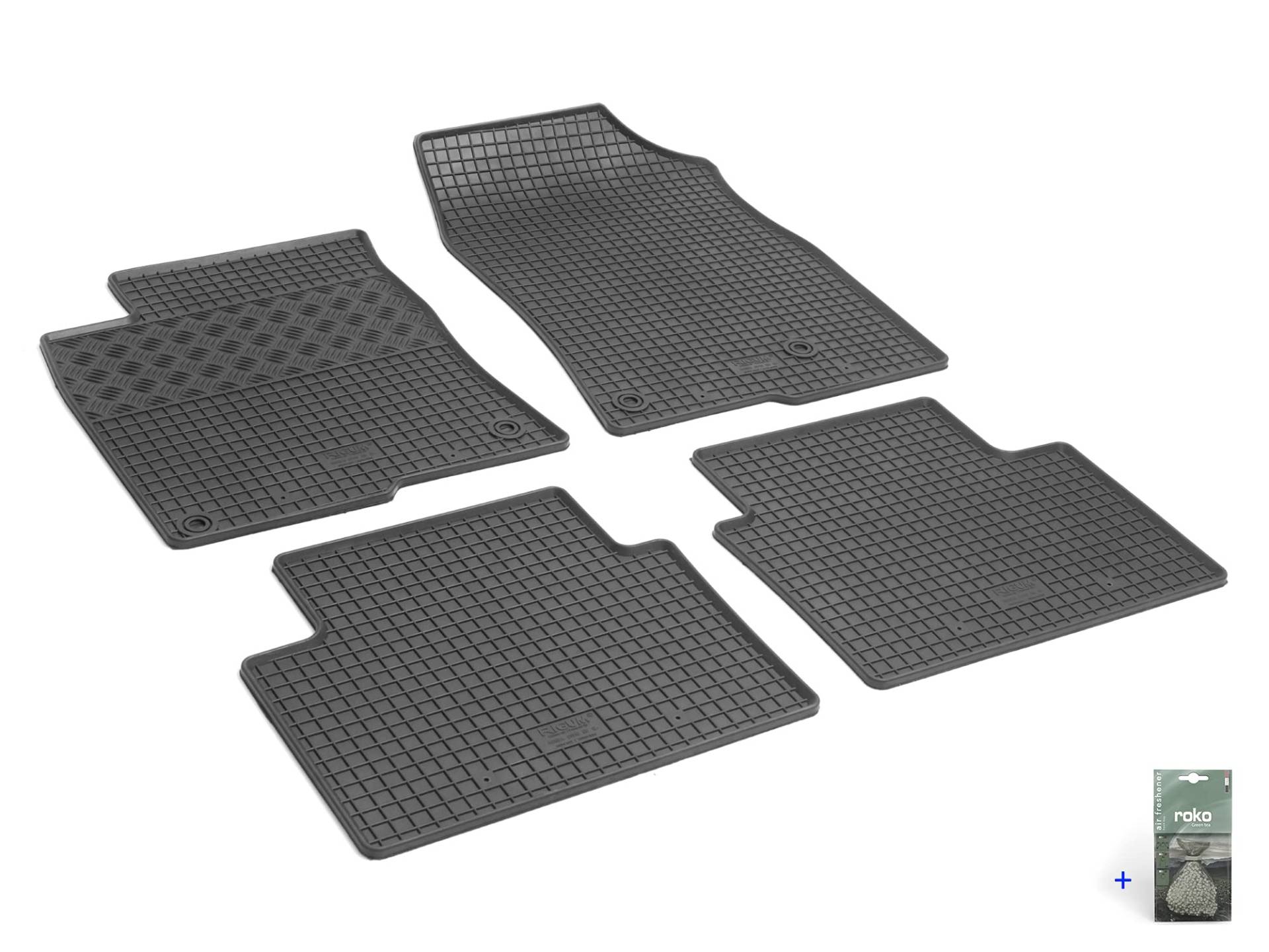 Auto Fußmatten Gummimatten Rigum geeignet für Honda Civic ab 2017 Passgenau + Auto Duft/BesteKauf von Rigum