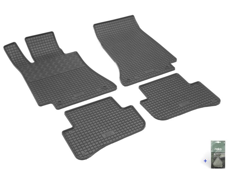 Auto Fußmatten Gummimatten Rigum geeignet für Mercedes C-Klasse W205 2014-2021 Passgenau + Auto Duft/BesteKauf von Rigum