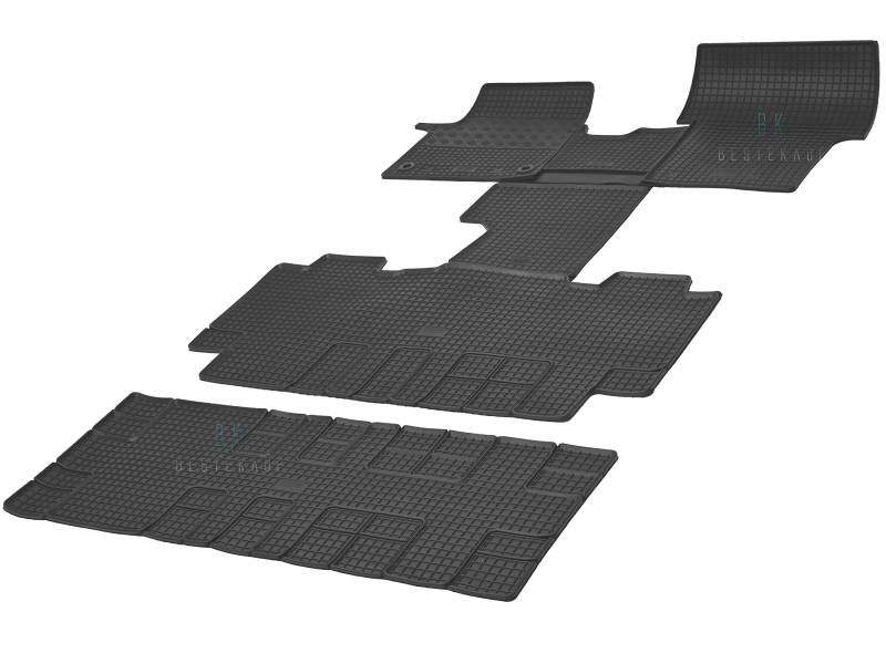 Gummimatten Fußmatten Gummifußmatten RIGUM geeignet für Citroen Spacetourer 8-Sitzer ab 2016 / Perfekt angepasst + Magic Eraser von Rigum