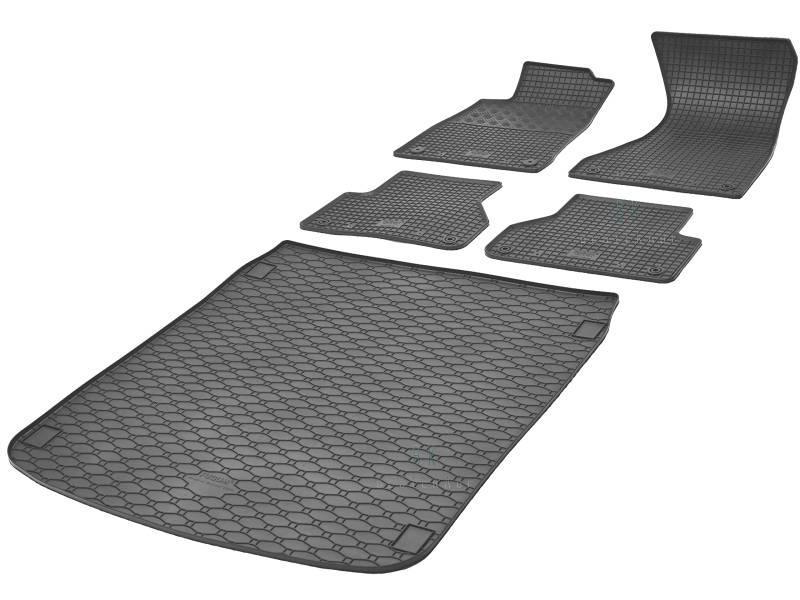 Fußmatten und Kofferraummatte Rigum Geeignet für Audi A4 B9 Kombi ab 2015 Set + Auto Duft / BesteKauf von Rigum