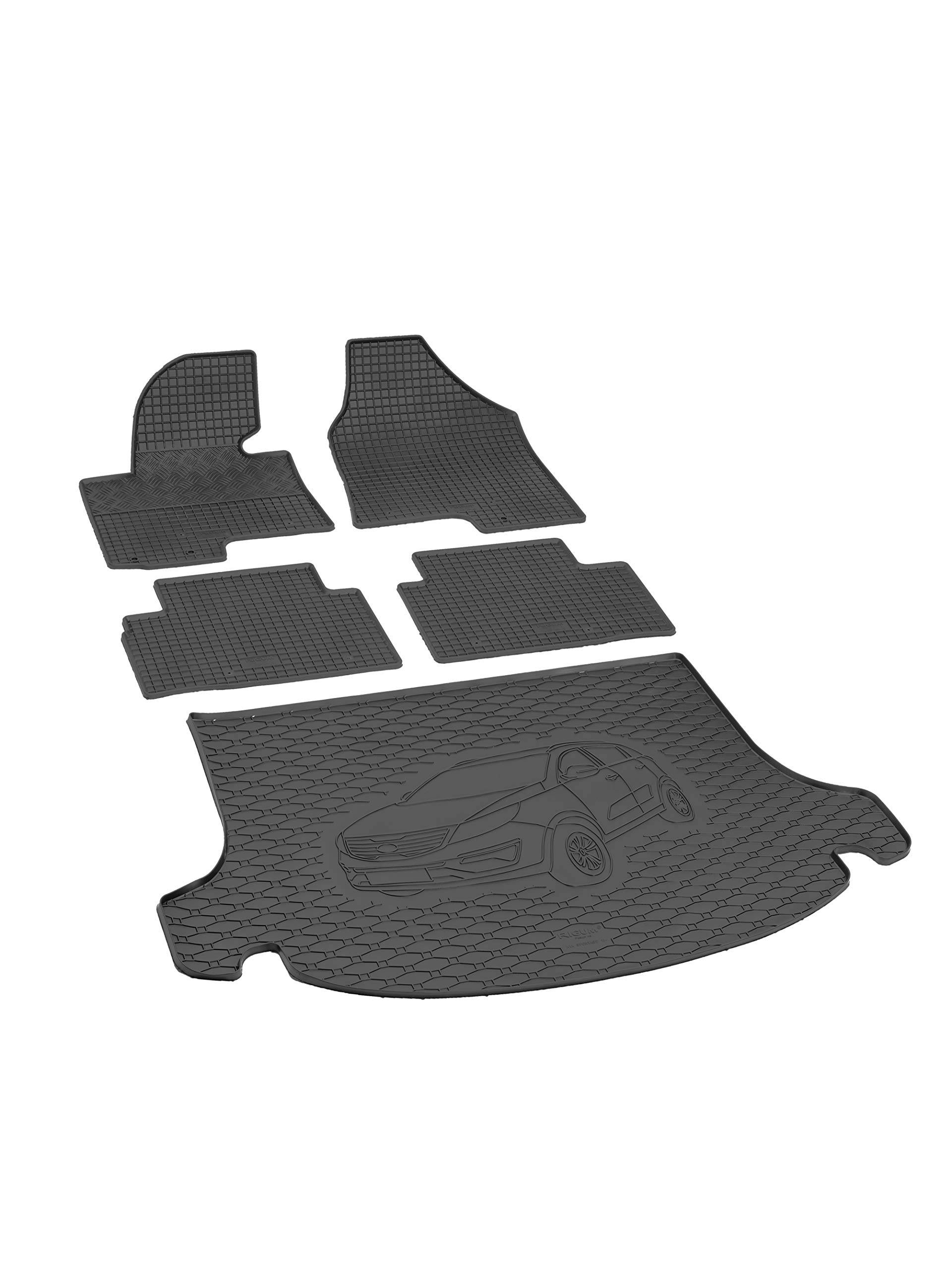 Fußmatten und Kofferraummatte Rigum Geeignet für Kia Sportage 2010-2015 Set + Auto Duft / BesteKauf von Rigum