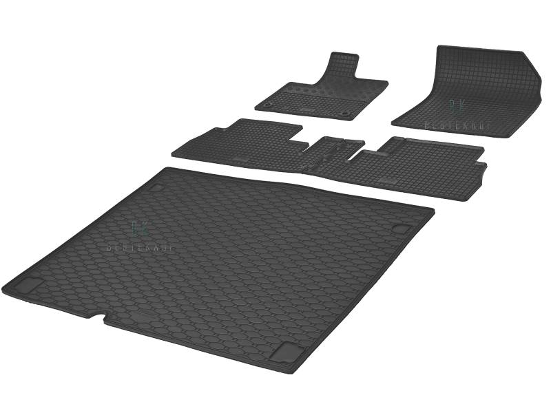 Fußmatten und Kofferraummatte Rigum Geeignet für Toyota Proace City ab 2019 5-Sitzer / Größe: L1 / Standard - 440,3cm / + Auto Duft BesteKauf von Rigum