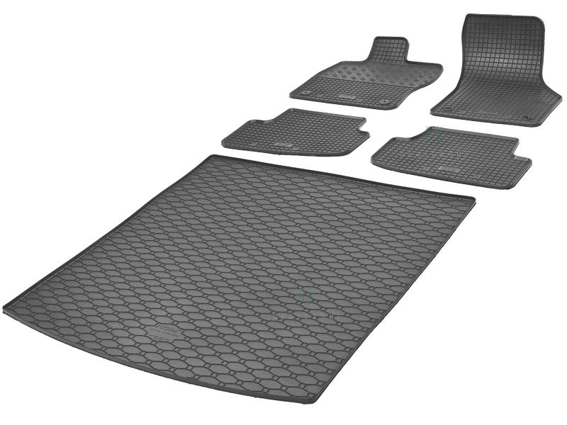 Fußmatten und Kofferraummatte Rigum Geeignet für VW Golf VII Kombi 2013-2020 Set + Auto Duft/BesteKauf von Rigum