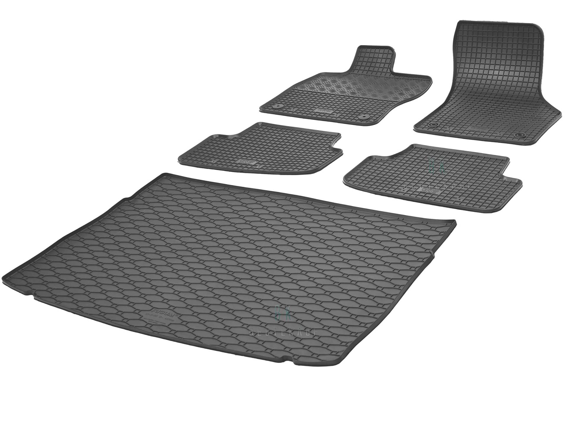 Fußmatten und Kofferraummatte Rigum Geeignet für VW Golf VII Schrägheck 2012-2020 Set + Auto Duft/BesteKauf von Rigum