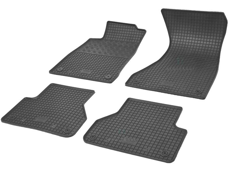 Gummimatten Fußmatten Gummifußmatten RIGUM geeignet für Audi A4 Avant B9 Kombi ab 2015 Perfekt angepasst + Magic Eraser von Rigum