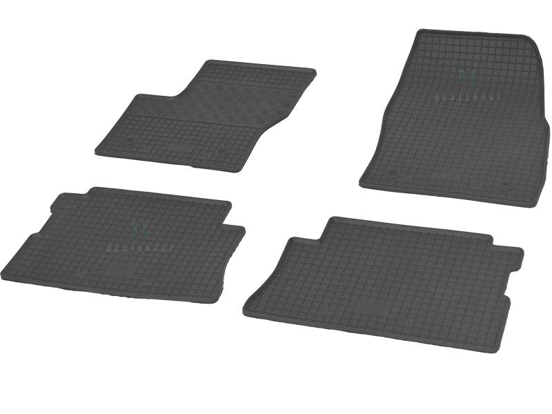 Gummimatten Fußmatten Gummifußmatten RIGUM geeignet für Ford Kuga 2013-2019 Perfekt angepasst + Magic Eraser von Rigum