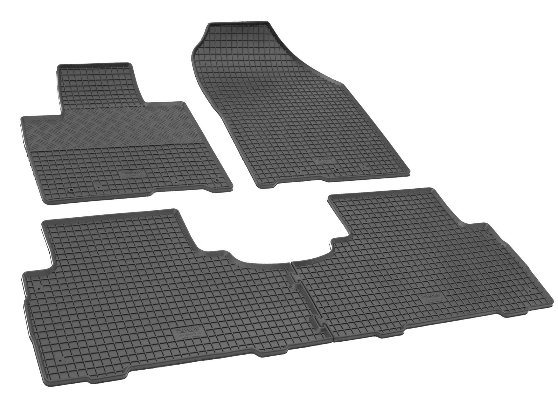 Gummimatten Fußmatten Gummifußmatten RIGUM geeignet für Kia Sorento 5-Sitzer 2015-2020 Perfekt angepasst + Magic Eraser von Rigum
