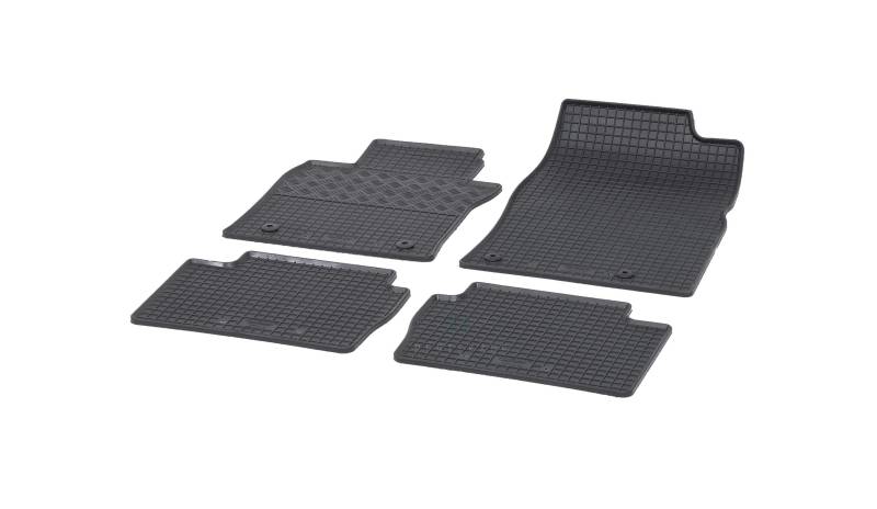 Gummimatten Fußmatten Gummifußmatten RIGUM geeignet für Mazda 3 Schrägheck ab 2019 Perfekt angepasst + Magic Eraser von Rigum