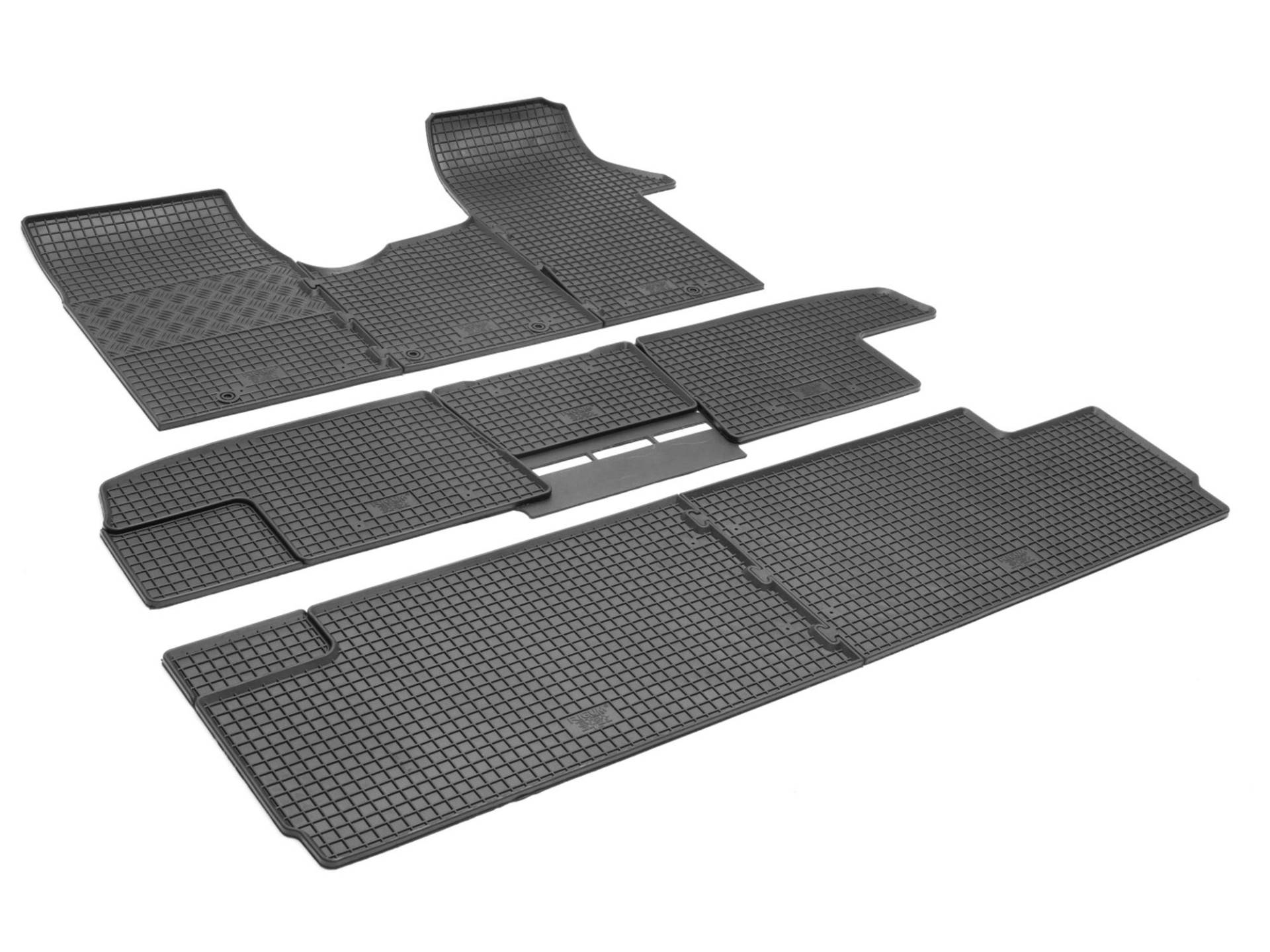 Gummimatten Fußmatten Gummifußmatten RIGUM geeignet für Opel Vivaro B 8/9-Sitzer 2014-2019 L1 Perfekt angepasst + Magic Eraser von Rigum