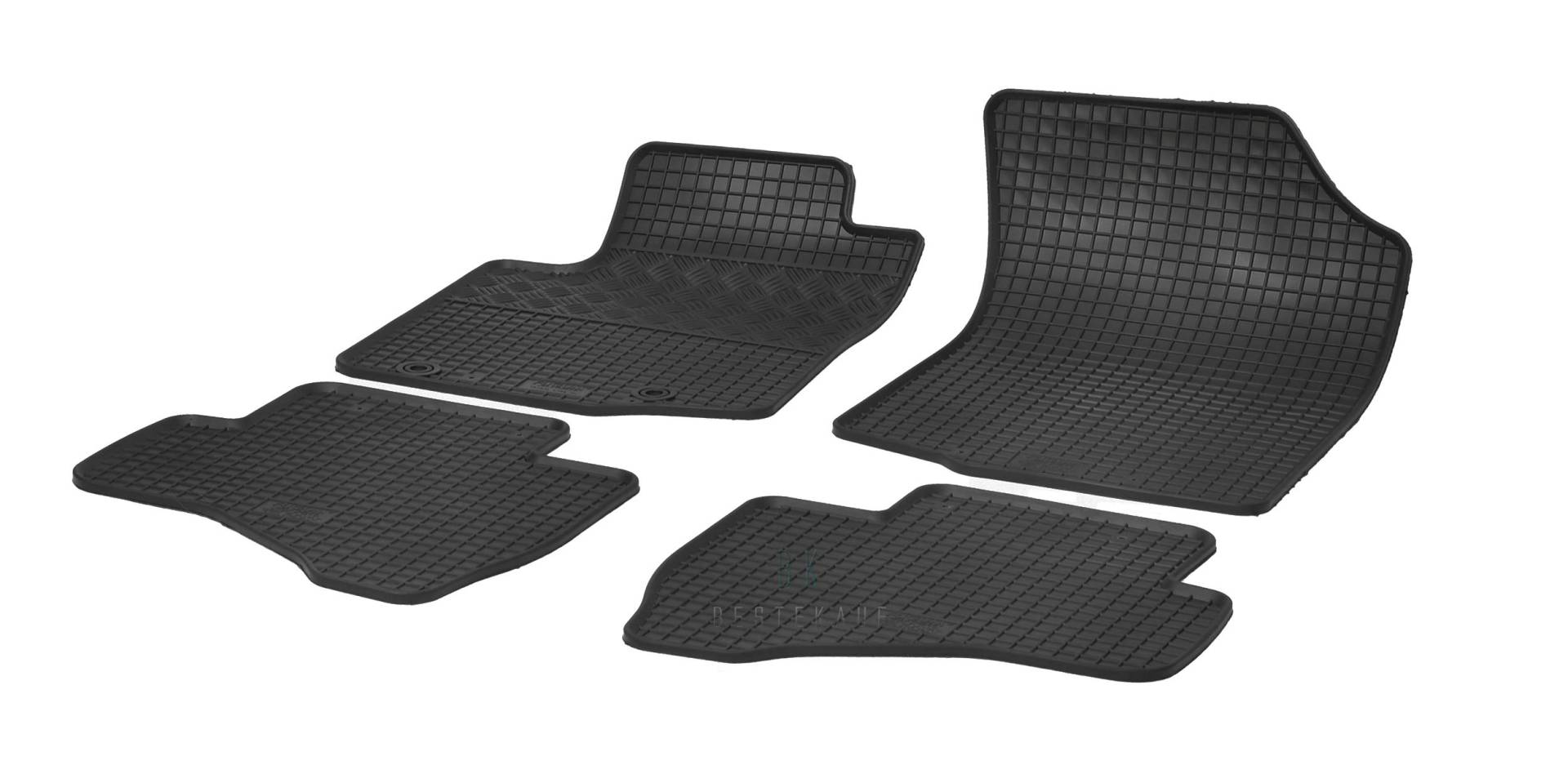 Gummimatten Fußmatten Gummifußmatten RIGUM geeignet für Toyota Aygo ab 2014 Perfekt angepasst + Magic Eraser von Rigum