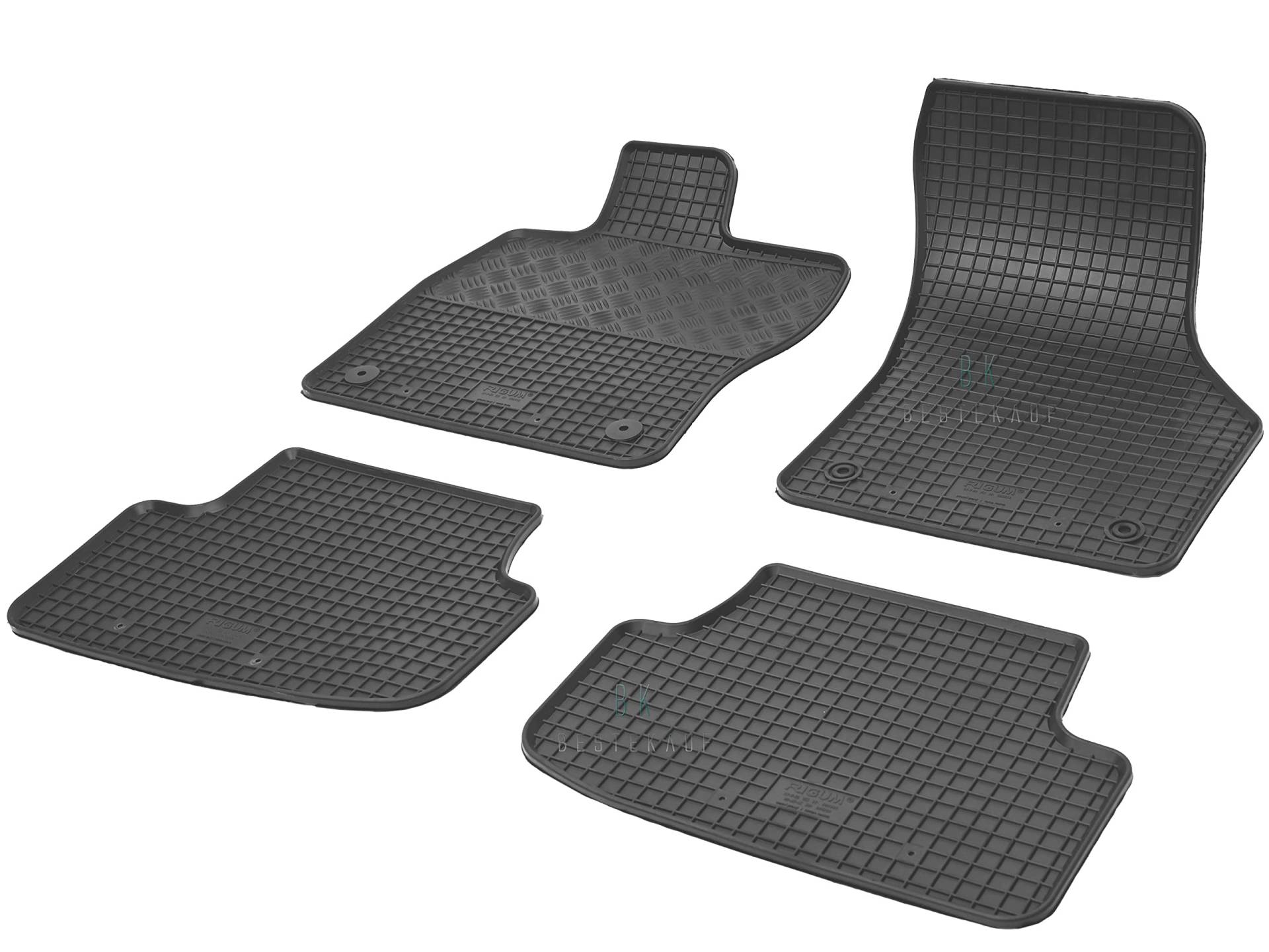 Gummimatten Fußmatten Gummifußmatten RIGUM geeignet für VW Golf VII Variant ab 2013 Perfekt angepasst + Magic Eraser von Rigum