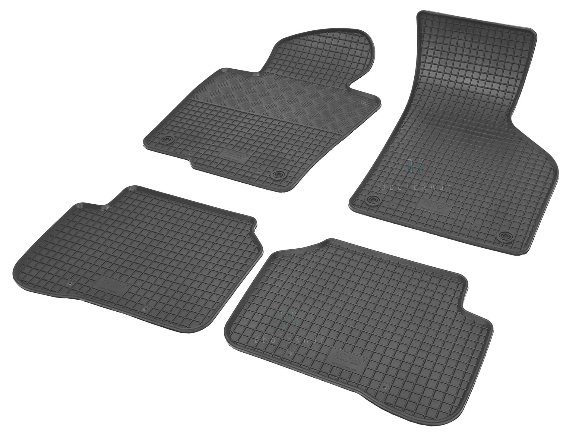 Gummimatten Fußmatten Gummifußmatten RIGUM geeignet für VW Passat B7 Variant Kombi 2010-2014 Perfekt angepasst + Magic Eraser von Rigum
