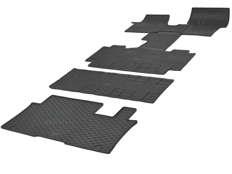 Kofferraumwanne und Gummifußmatten RIGUM geeignet für Citroen Spacetourer 8-Sitzer ab 2016 Größe: L2, M/Perfekt angepasst + Magic Eraser von Rigum