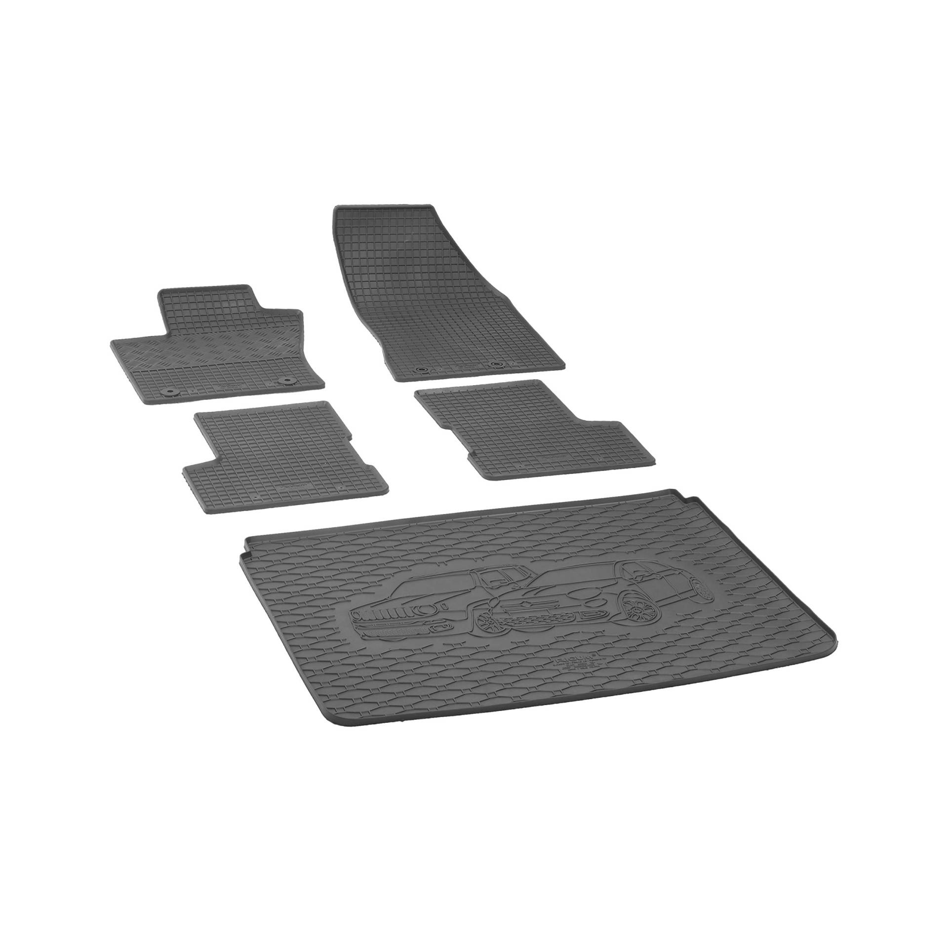 Kofferraumwanne und Gummifußmatten RIGUM geeignet für Jeep Renegade ab 2014 Perfekt angepasst + Magic Eraser von Rigum