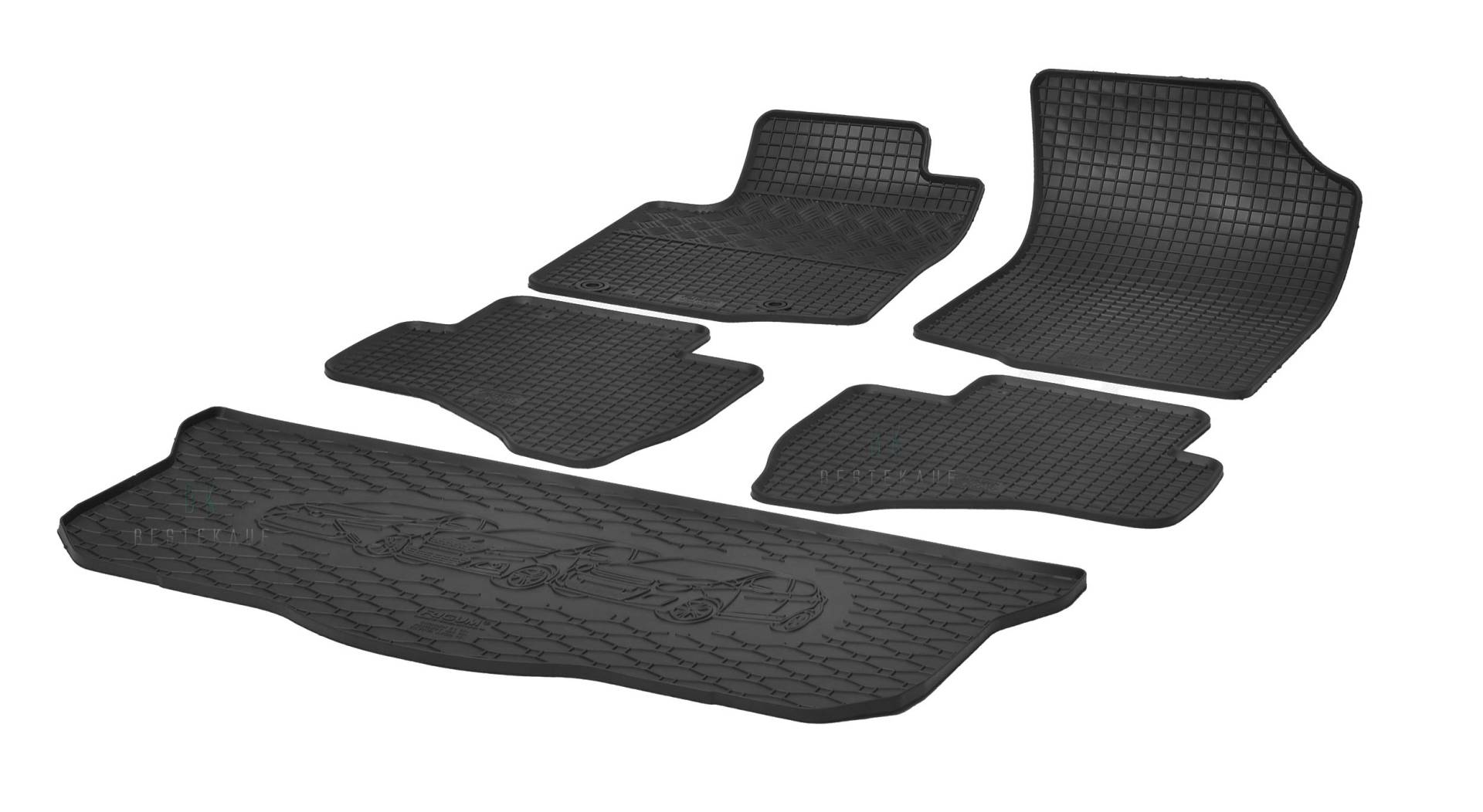 Kofferraumwanne und Gummifußmatten RIGUM geeignet für Toyota Aygo ab 2014 Perfekt angepasst + Magic Eraser Kofferraumwanne und Gummifußmatten RIGUM geeignet für Toyota Aygo ab 2014 Perfekt angepasst + Magic Eraser von Rigum