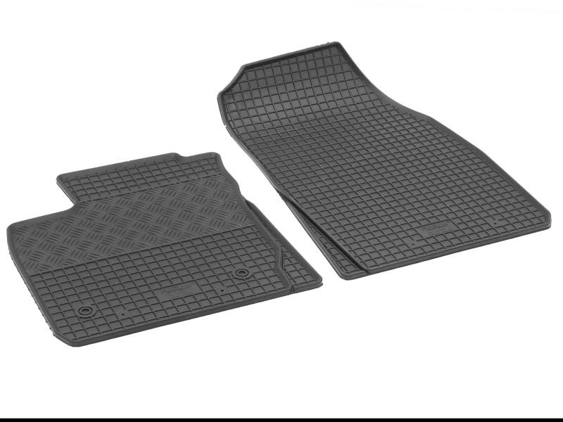 Passgenaue Gummimatten Gummifußmatten RIGUM geeignet für Ford Courier ab 2014 2-Sitzer + Armaturenbrett-Tücher von Rigum