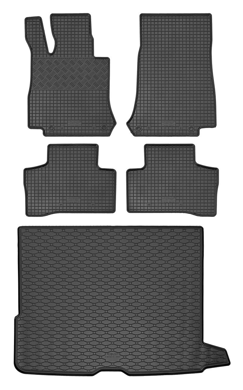 Passgenaue Kofferraumwanne und Gummifußmatten geeignet für GLC (X253) Bj. ab 2015 EIN Set von Rigum